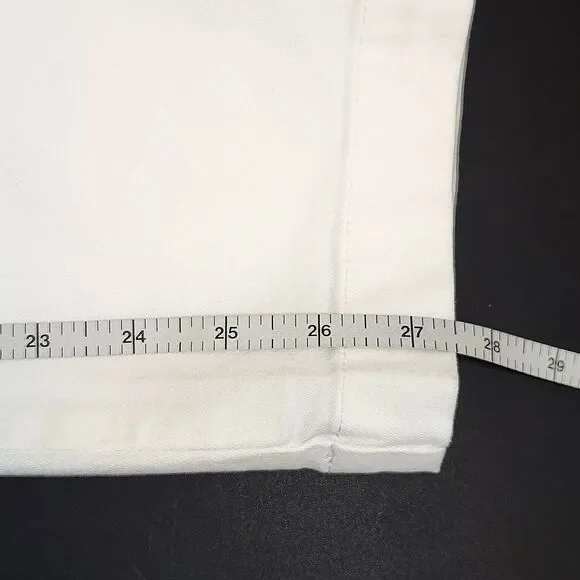 Caslon White Stretch Cotton Chino Ankle Pants Nordstrom Women's 14 NWT Preppy - Picture 10 of 10